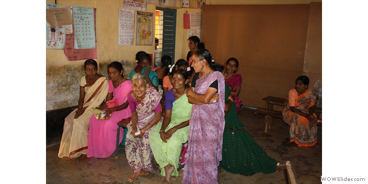 Parents, eagerly waiting for their turn Parents, eagerly waiting for their turn