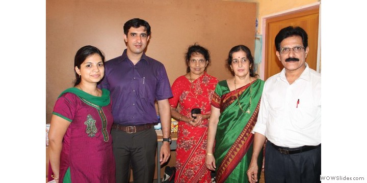 Motivated doctors along with family volunteers Motivated doctors along with family volunteers